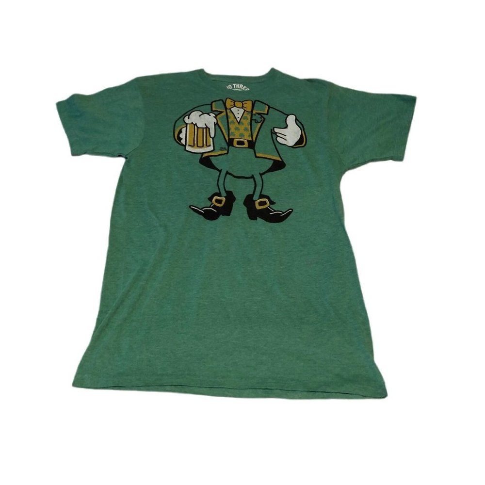 Men's Size Medium Solid Threads Saint Patricks Da… - image 1